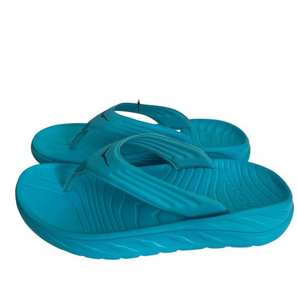 Hoka One One Ora Recovery Flip Flops Scuba Blue / Bellwether Blue Size 12M main image 6